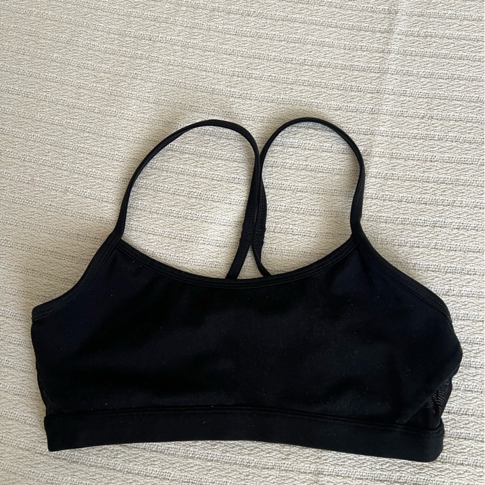 Fabletics Sports Bra Reversible Black Purple sz S